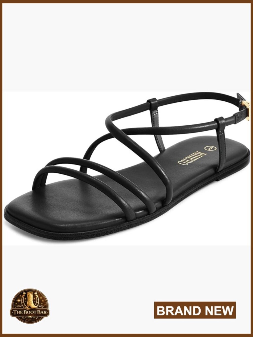 Strappy Flat Sandals Summer Lace Up Open Toe Slip-On Ankle Strap Sandals